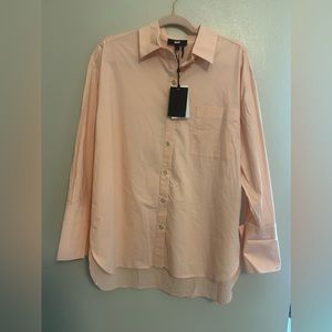 DKNY Long‎ Sleeve Button Down Top Size Medium